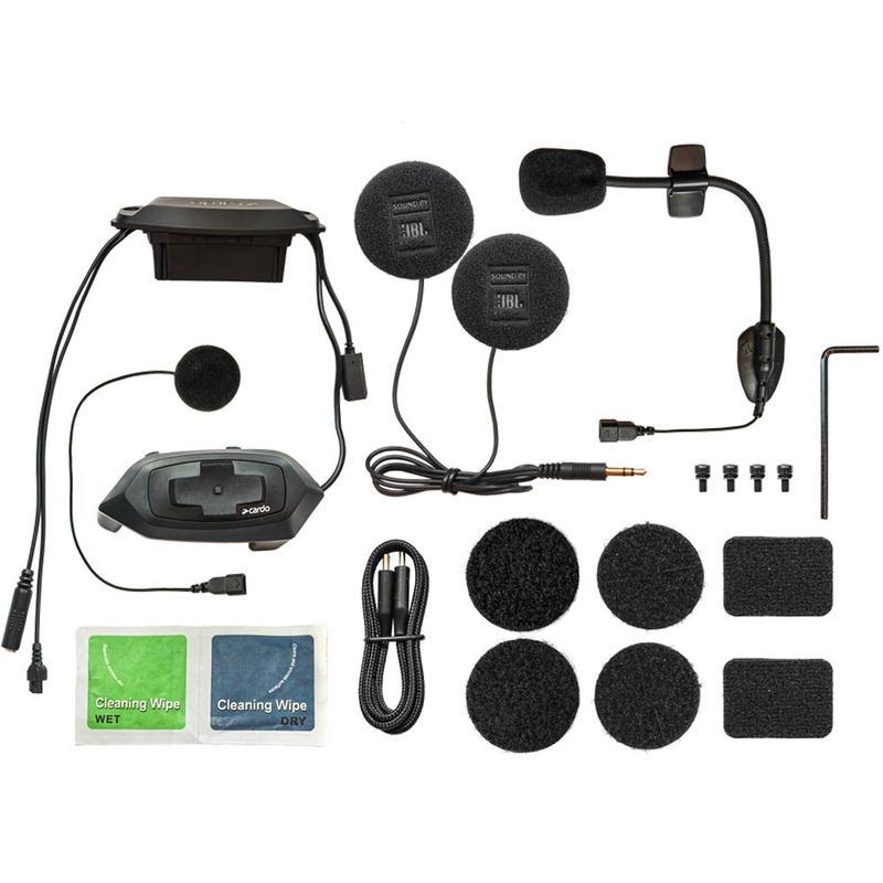 Interkom na motorku Cardo HJC Packtalk čierny