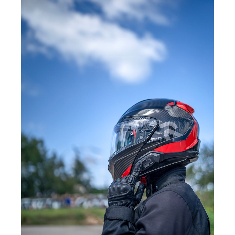 Interkom na motorku Cardo HJC Packtalk čierny