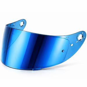 Plexi pre helmy na motorku Cassida Orbit s prípravou pre Pinlock REVO zrkadlovo modré
