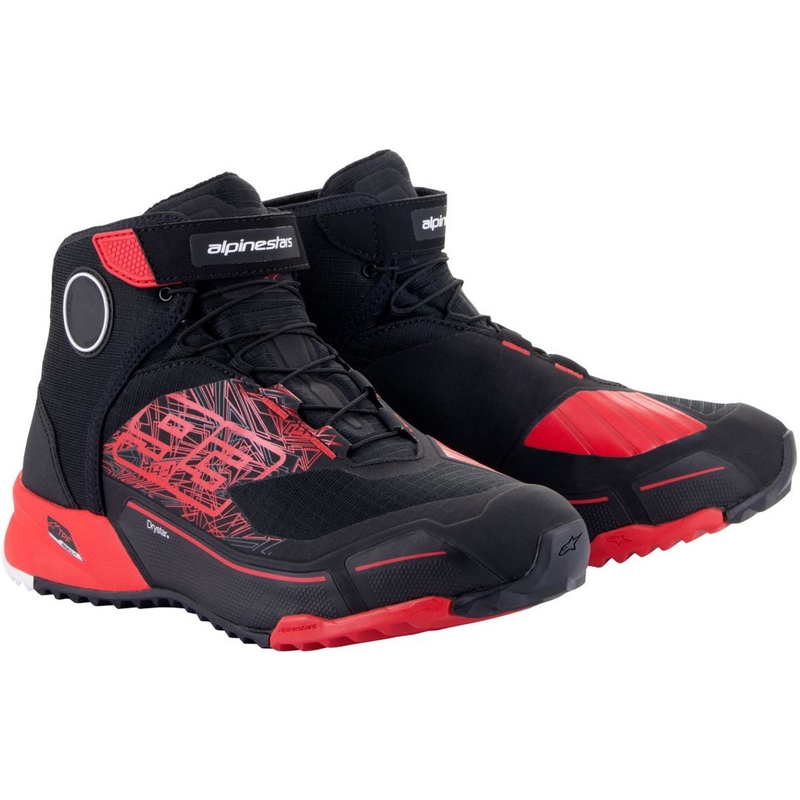 Topánky na motorku Alpinestars CR-X Drystar MM93 kolekcia čierno-červené