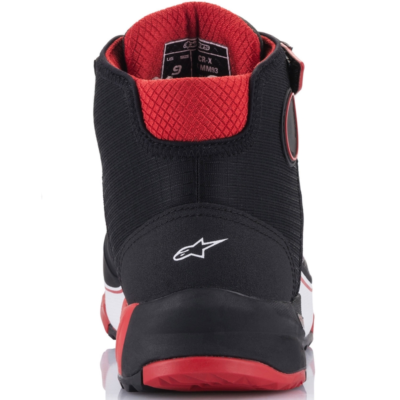 Topánky na motorku Alpinestars CR-X Drystar MM93 kolekcia čierno-červeno-biele