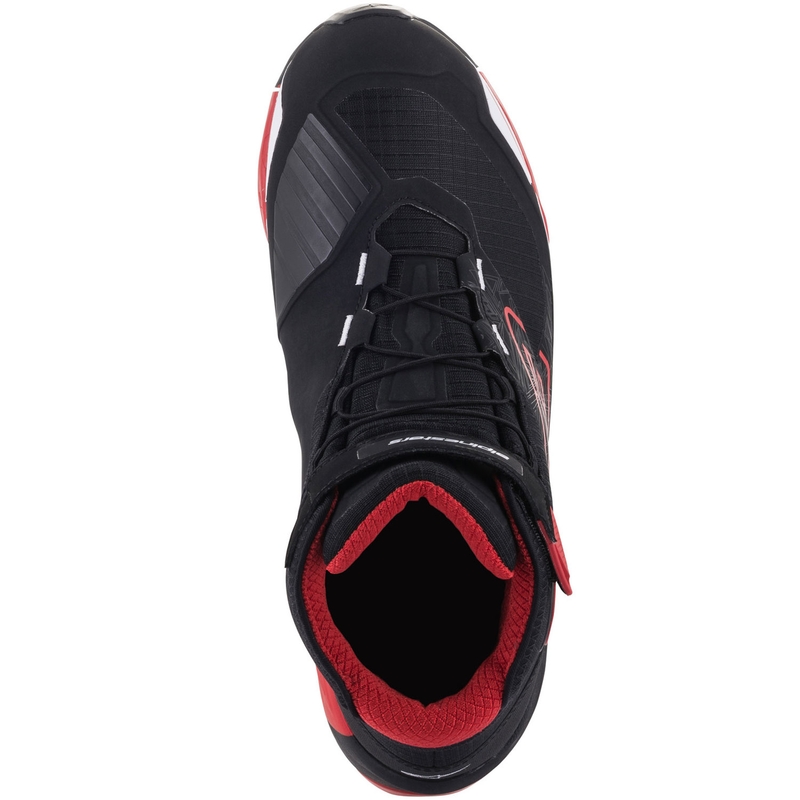 Topánky na motorku Alpinestars CR-X Drystar MM93 kolekcia čierno-červeno-biele