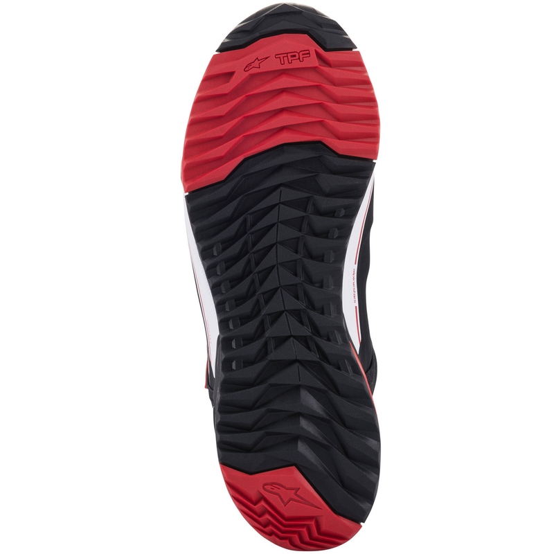 Topánky na motorku Alpinestars CR-X Drystar MM93 kolekcia čierno-červeno-biele