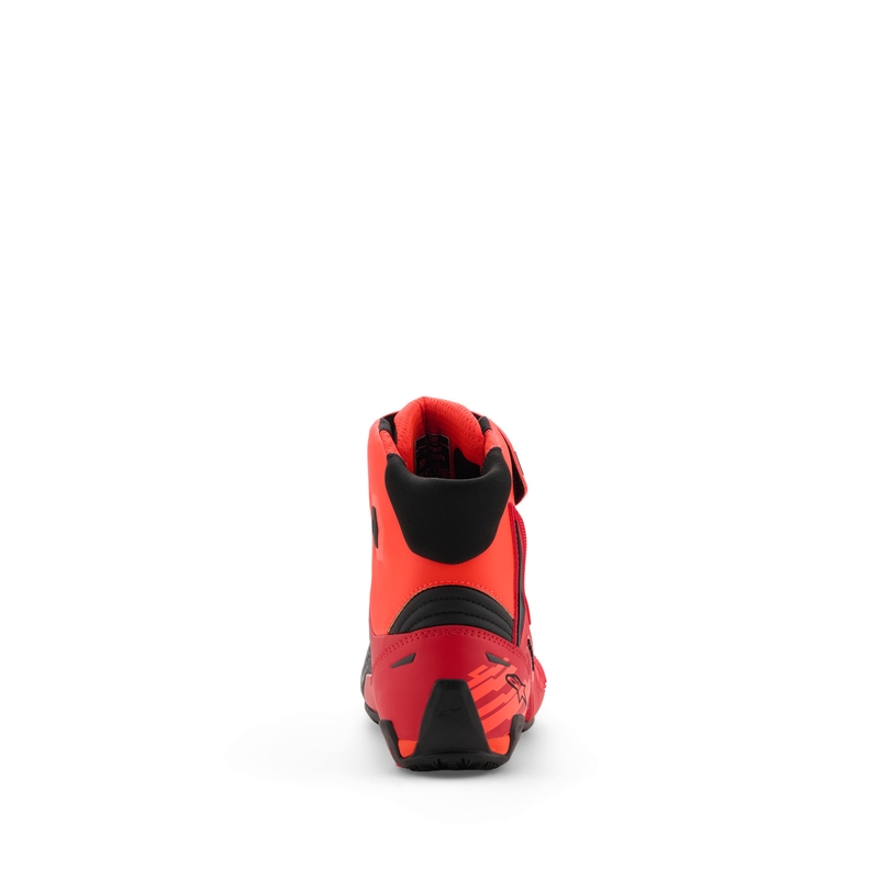 Topánky na motorku Alpinestars Faster-4 MM93 kolekcia fluo červeno-červeno-čierne
