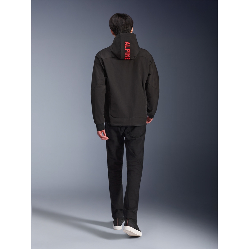 Mikina na motorku Alpinestars RADIUM TECH HOODIE čierno-červená