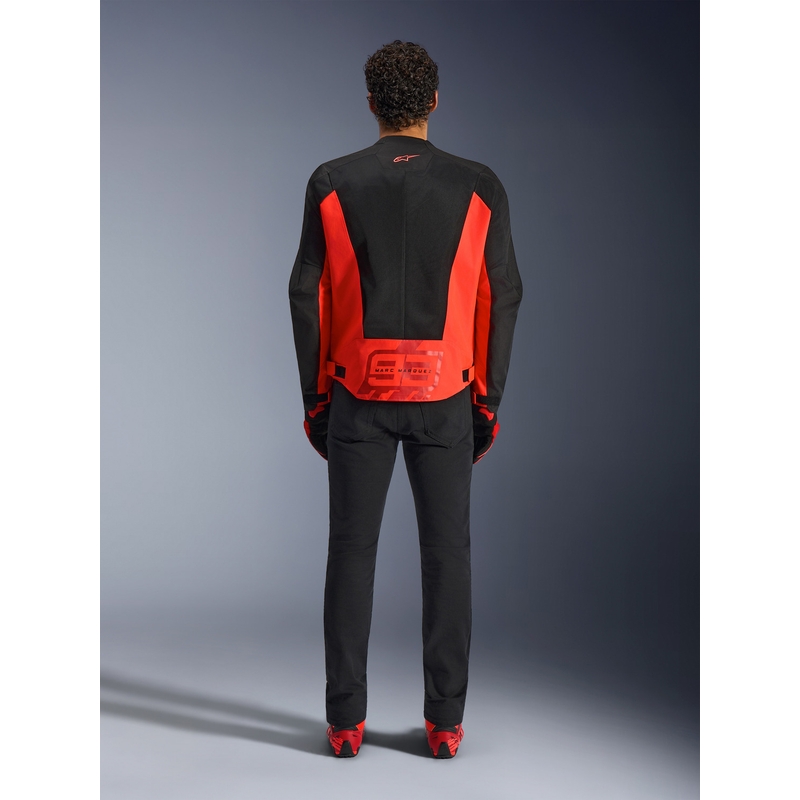 Bunda na motorku Alpinestars C-1 AIR MM93 kolekcia fluo červeno-červeno-čierna