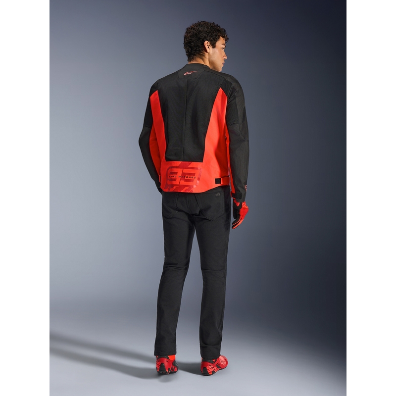 Bunda na motorku Alpinestars C-1 AIR MM93 kolekcia fluo červeno-červeno-čierna