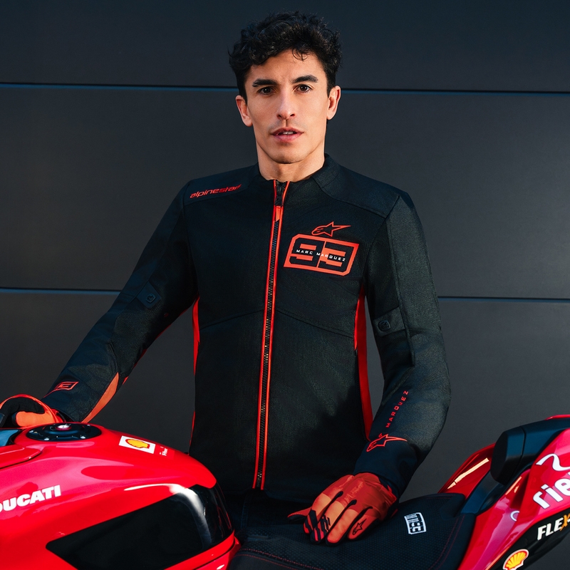 Bunda na motorku Alpinestars C-1 AIR MM93 kolekcia fluo červeno-červeno-čierna