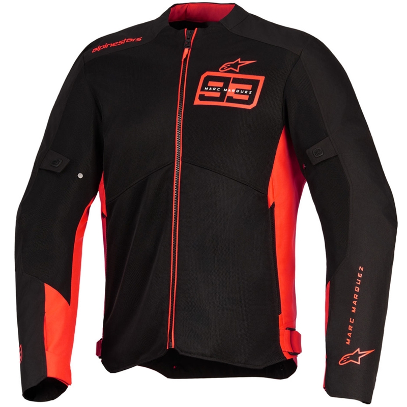 Bunda na motorku Alpinestars C-1 AIR MM93 kolekcia fluo červeno-červeno-čierna