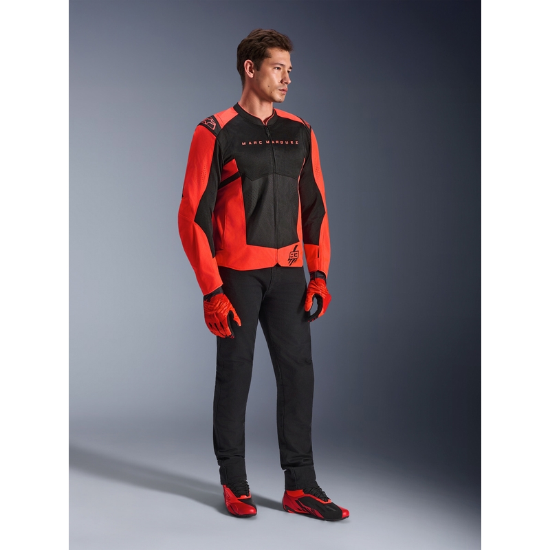 Bunda na motorku Alpinestars T-SPS Air V2 MM93 kolekcia fluo červeno-čierna