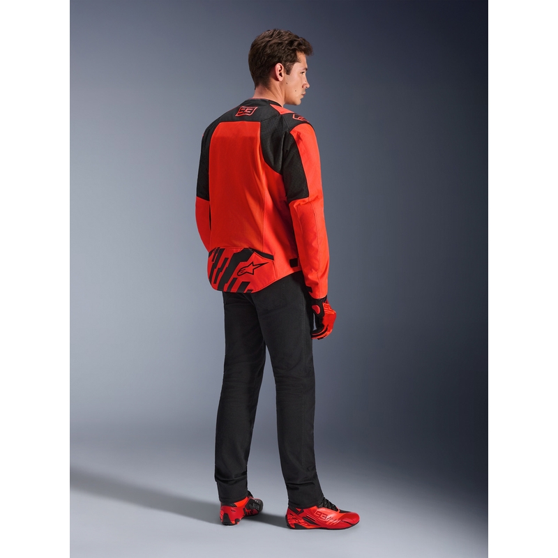 Bunda na motorku Alpinestars T-SPS Air V2 MM93 kolekcia fluo červeno-čierna