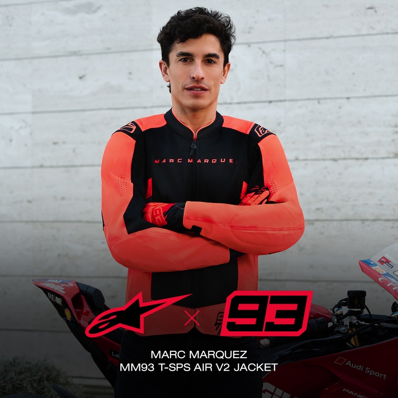 Bunda na motorku Alpinestars T-SPS Air V2 MM93 kolekcia fluo červeno-čierna