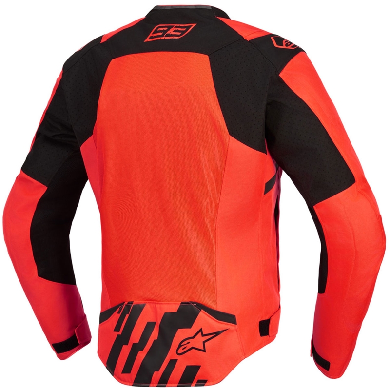 Bunda na motorku Alpinestars T-SPS Air V2 MM93 kolekcia fluo červeno-čierna