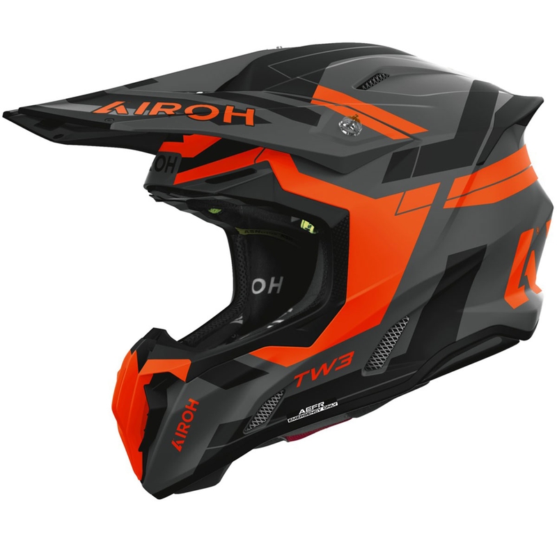Motokrosová prilba Airoh Twist 3 Dynasty matná fluo oranžová - II. akosť