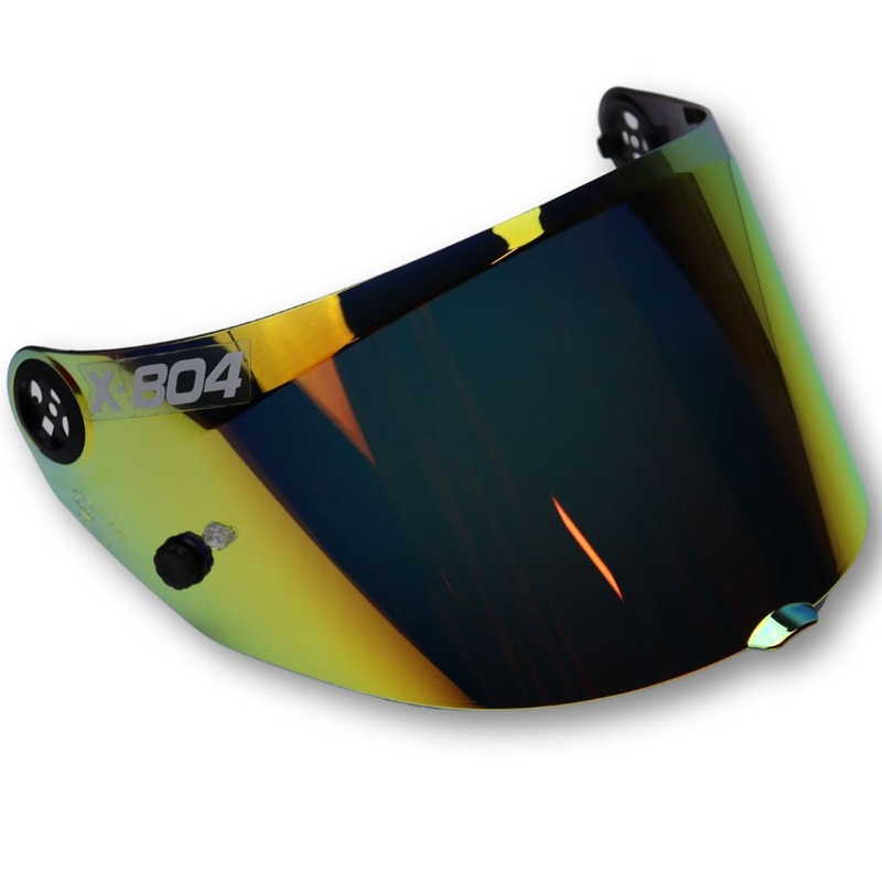 Plexi pre prilby na motorku Nolan X804 RS Iridium Orange - XFR-03 NFR/2ACT FLAT/RS/ULTRA