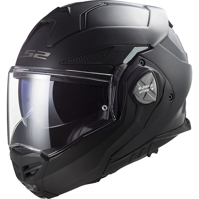 Preklápacia prilba na motorku LS2 FF901 Advant X Solid čierna matná - II. akosť