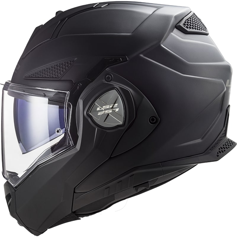 Preklápacia prilba na motorku LS2 FF901 Advant X Solid čierna matná - II. akosť