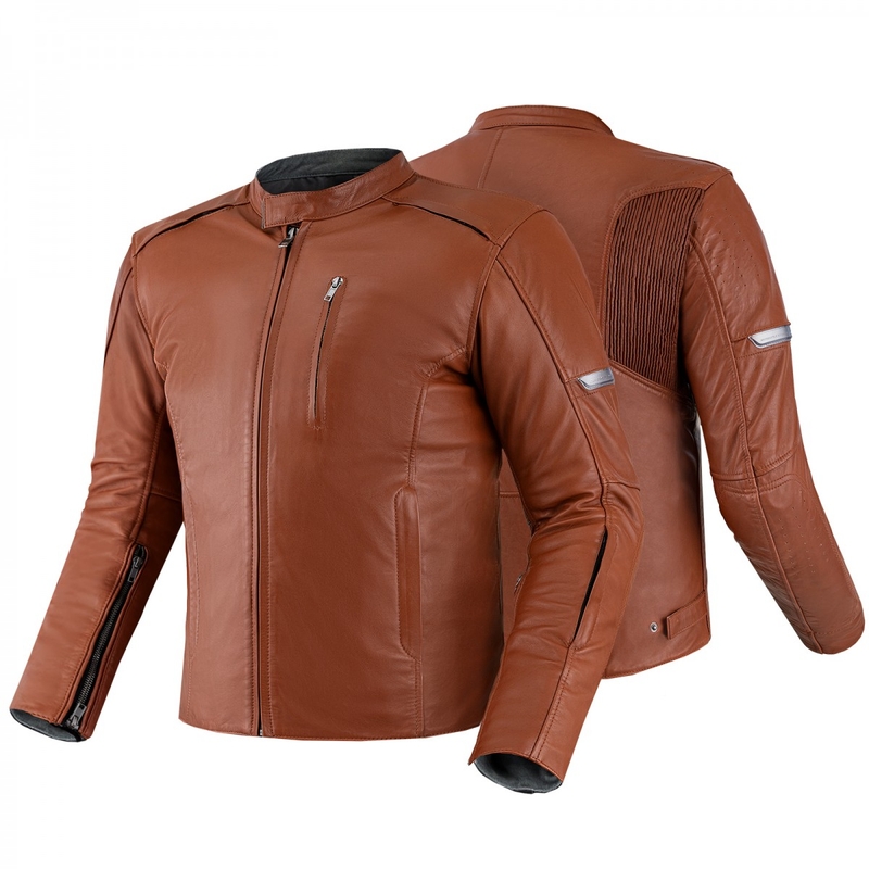Bunda na motorku Shima Hunter + 2.0 svetlo hnedá - II. akosť