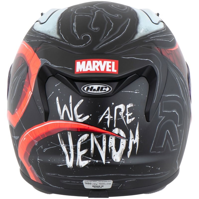 Integrálna helma na motorku HJC RPHA 12 Venom 3 Marvel čierno-červená