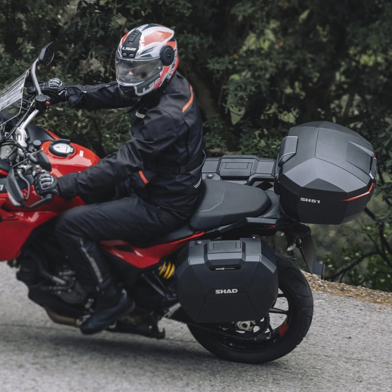 Vrchný kufor na motorku SHAD SH51 Karbón