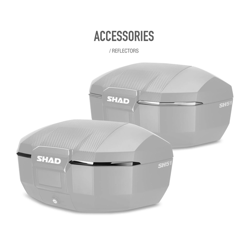 Vrchný kufor na motorku SHAD SH51 hliník