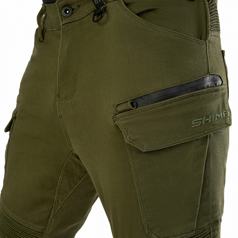 Predĺžené nohavice na motorku Shima Giro 3.0 khaki