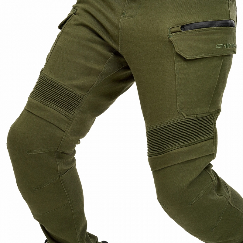 Predĺžené nohavice na motorku Shima Giro 3.0 khaki