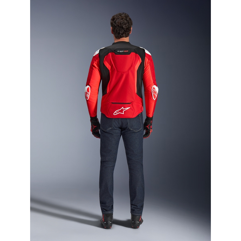 Bunda na motorku Alpinestars T-GP Air červeno-fluo červeno-bielo-čierna