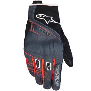 Rukavice na motorku Alpinestars MOBLAST WATERPROOF čierno-antracitovo-oranžové