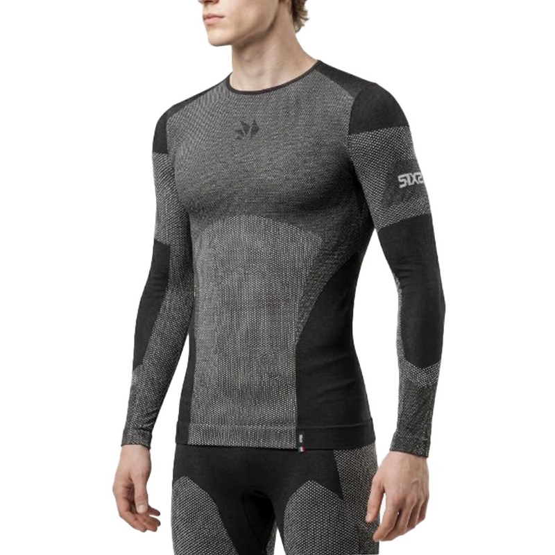 Funkčné tričko s dlhým rukávom SIXS BT TS2L V2 čierny carbon