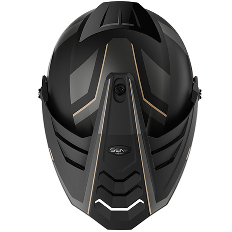 Enduro helma na motorku s headsetom SENA Outlander matná čierna