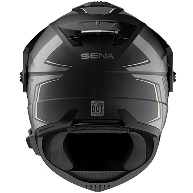 Enduro helma na motorku s headsetom SENA Outlander matná čierna