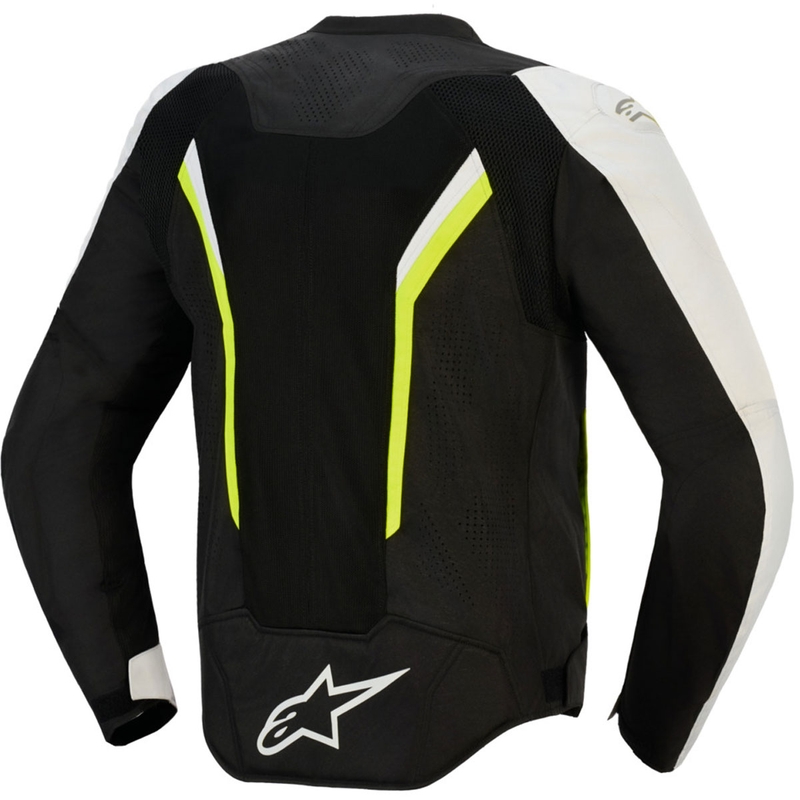 Bunda na motorku Alpinestars AST V3 Air bielo-fluo žlto-čierna