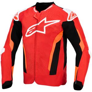 Bunda na motorku Alpinestars T-GP Air červeno-fluo červeno-bielo-čierna