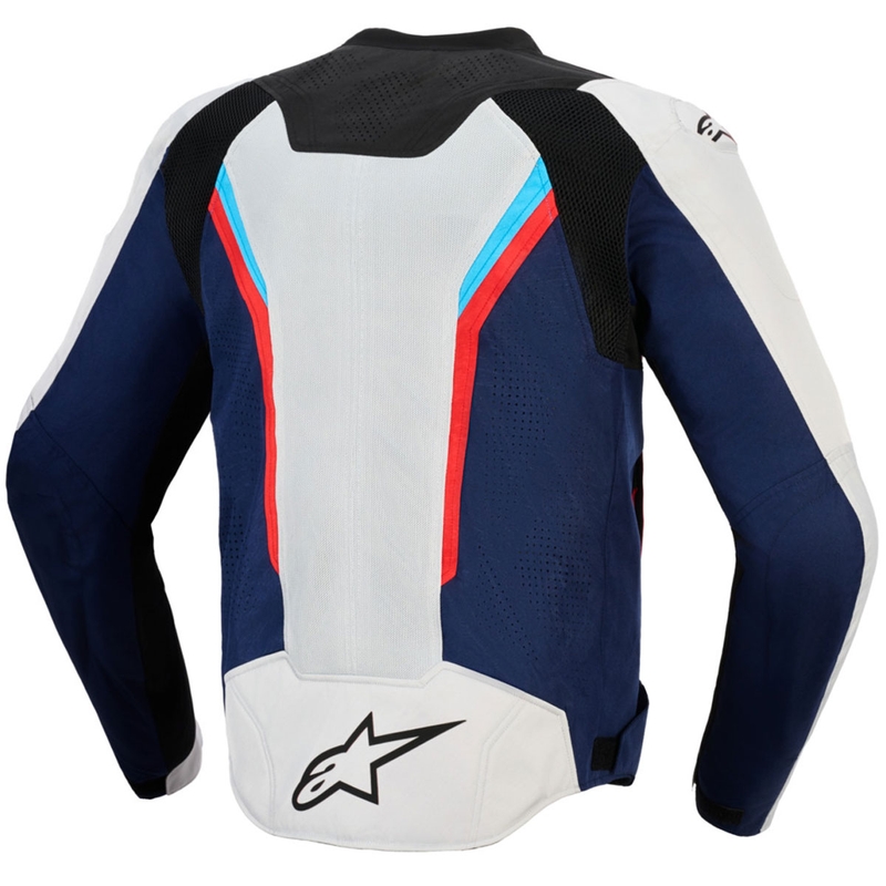 Bunda na motorku Alpinestars AST V3 Air bielo-modro-červeno-čierna