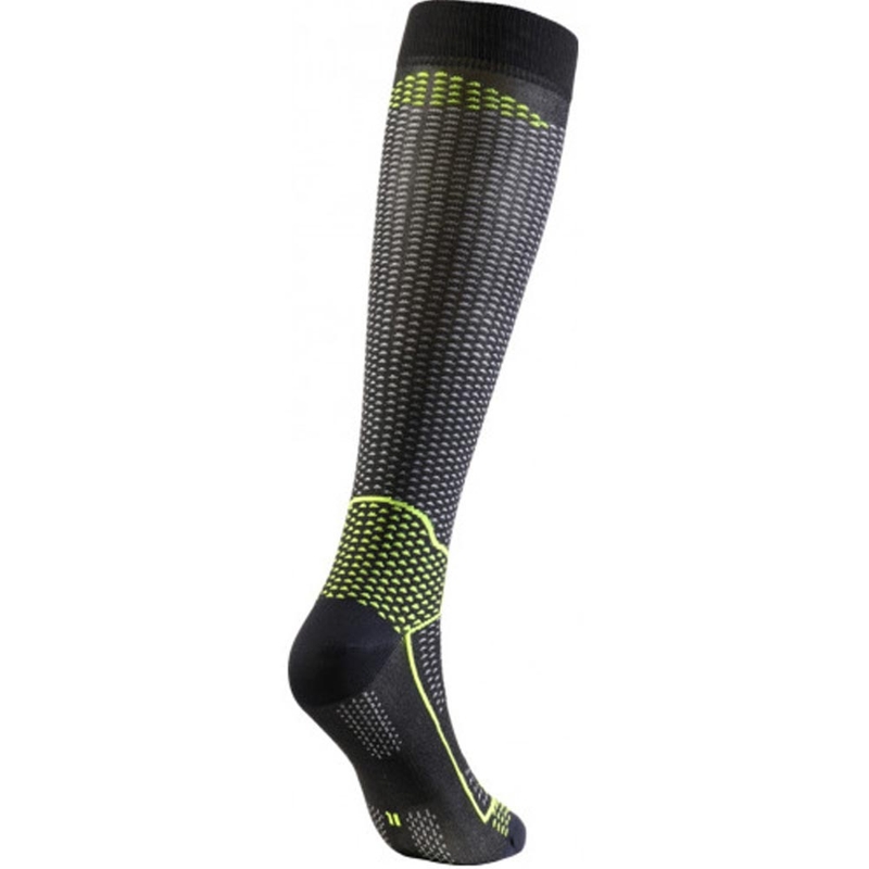 Funkčné podkolienky SIXS LONG V3 čierny carbon-žlté
