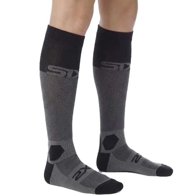 Funkčné podkolienky SIXS LONG RACING V2 čierno-šedé