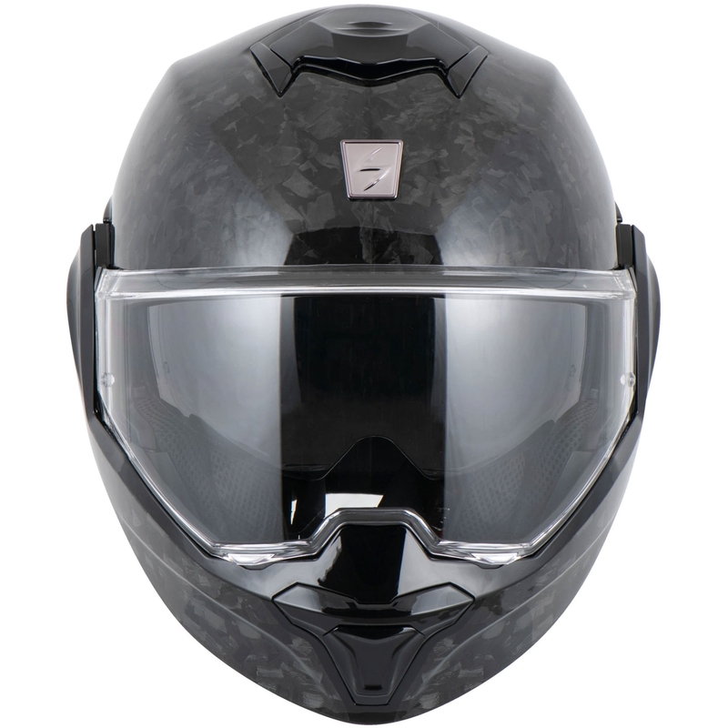 Preklápacia helma na motorku Scorpion EXO-TECH EVO ONYX CARBON Solid čierna