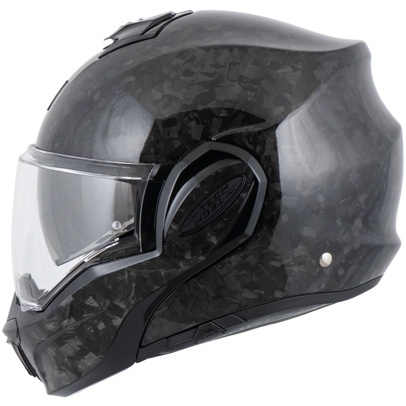 Preklápacia helma na motorku Scorpion EXO-TECH EVO ONYX CARBON Solid čierna