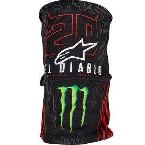 Nákrčník Alpinestars FQ20 Monster kolekcia čierno-fluo červeno-modro-zelený