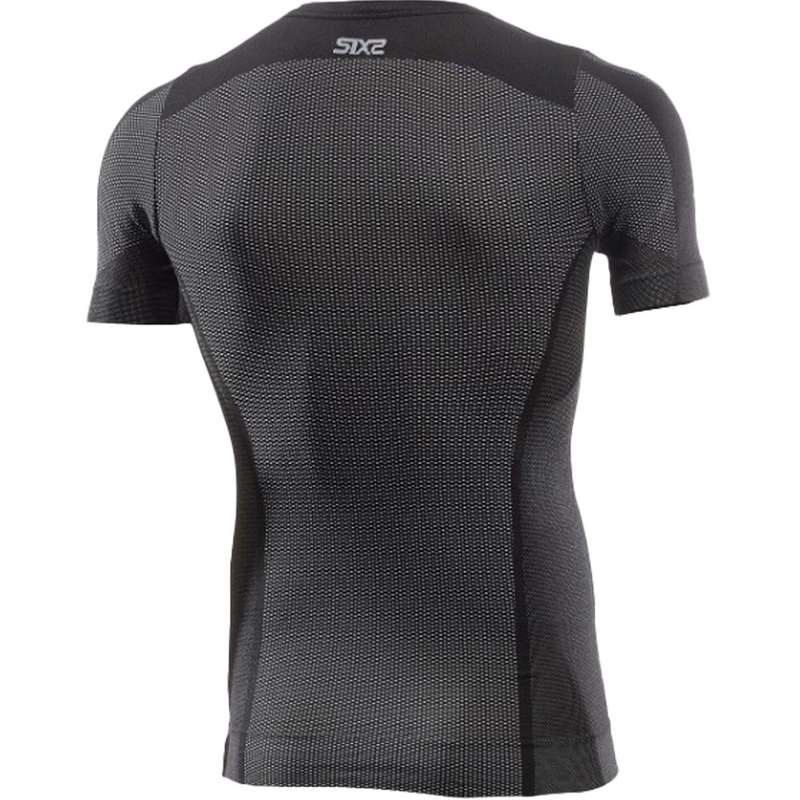 Funkčné tričko s krátkym rukávom SIXS TS1 V2 čierny carbon