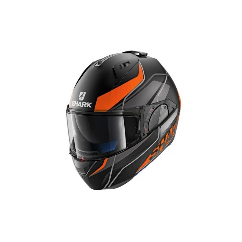 Preklápacia prilba SHARK EVO-ONE 2 Krono Mat čierno-šedo-oranžová