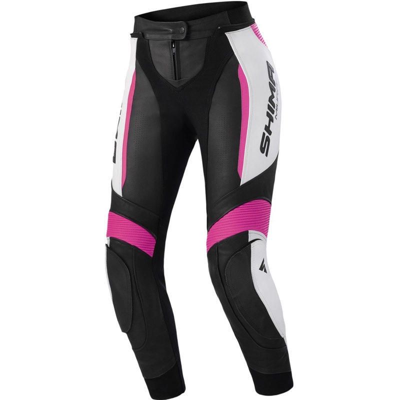 Dámske nohavice na motorku Shima Miura 2.0 čierno-fluo ružové