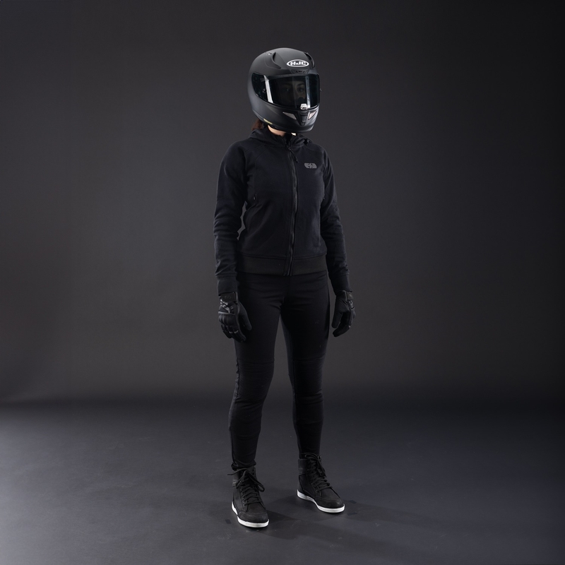 Dámska mikina na motorku Oxford Armourlite AA Contour čierna