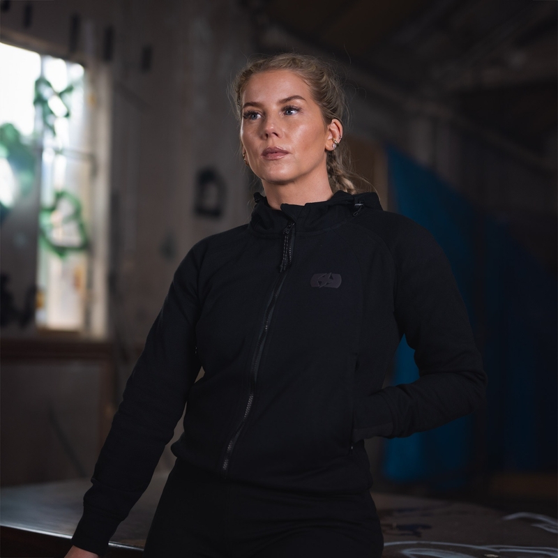 Dámska mikina na motorku Oxford Armourlite AA Contour čierna