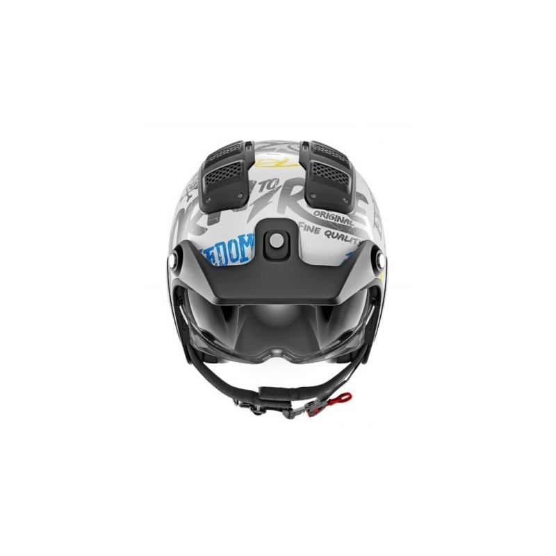 Otvorená prilba SHARK X-DRAK Freestyle bielo-modro-žltá
