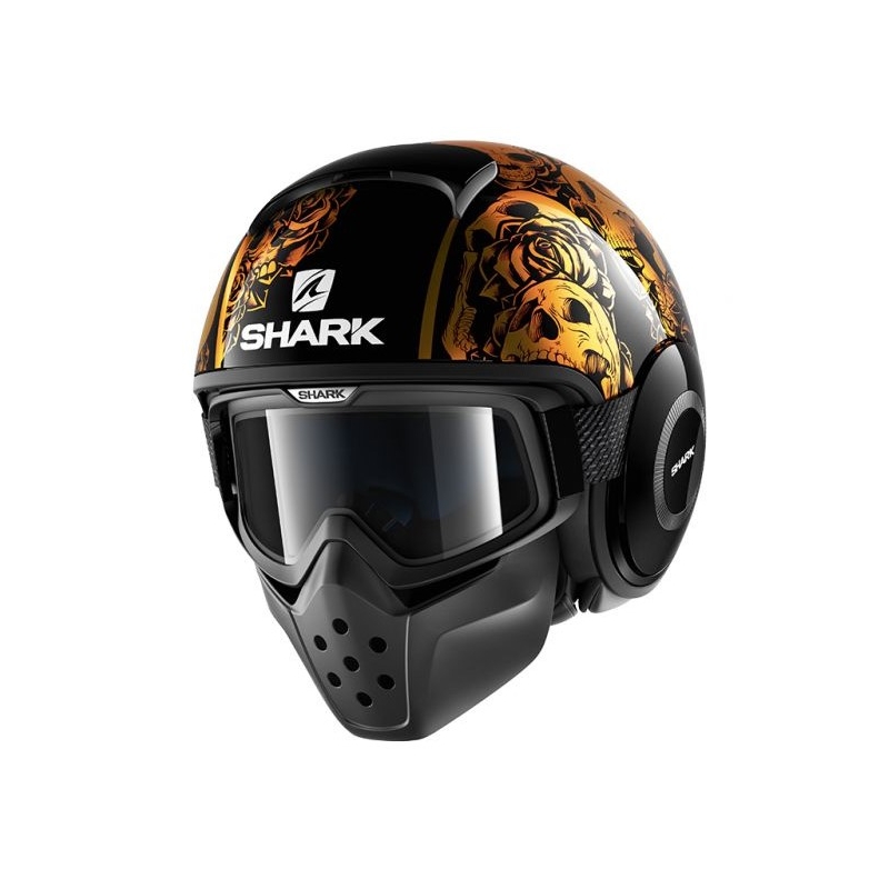 Otvorená prilba SHARK DRAK Sanctus čierno-oranžová