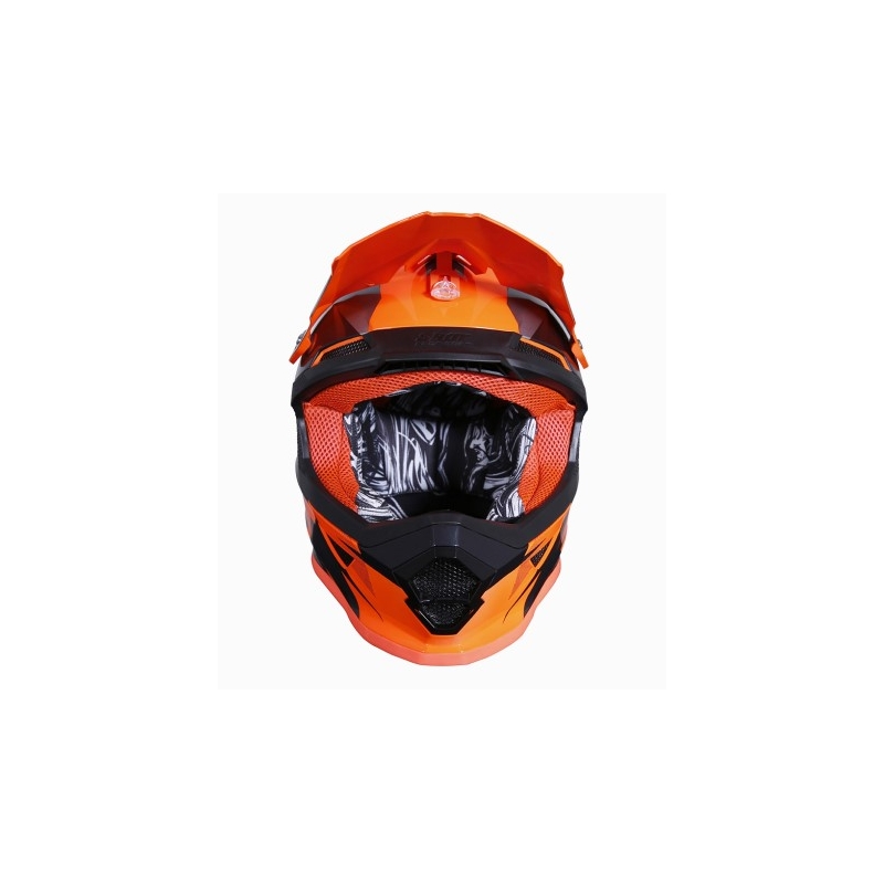 Motokrosová prilba Shot Ultimate čierno-fluorescenčno oranžová