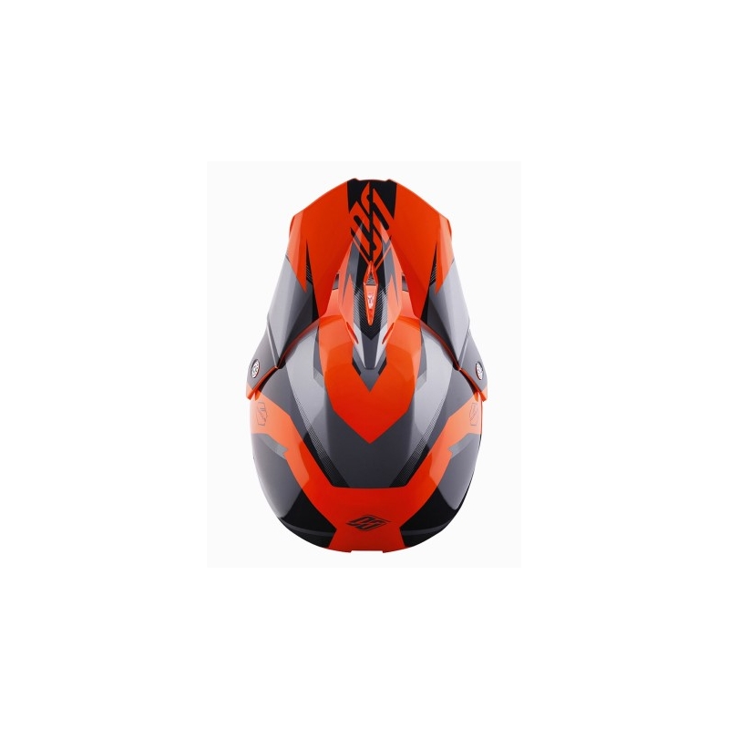 Motokrosová prilba Shot Ultimate čierno-fluorescenčno oranžová