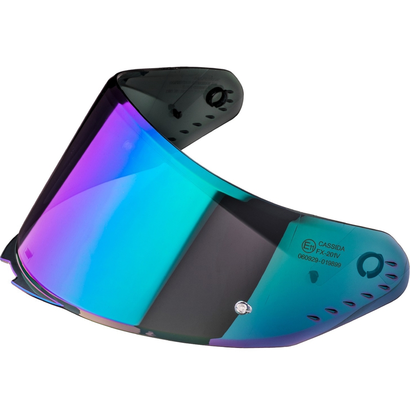 Plexi pre helmy Cassida AERO s prípravou pre Pinlock REVO irídiové